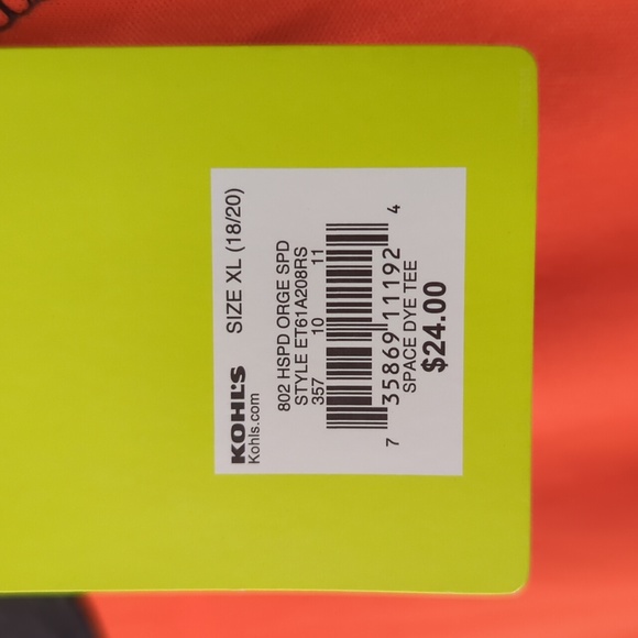 NWT (2) Lot Bundle Boys Short Sleeve T-Shirts Boys XL 18-20 Orange Black - Picture 11 of 16